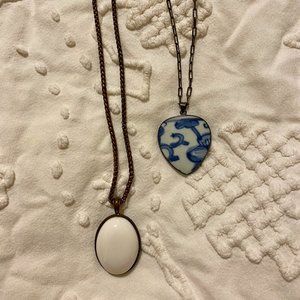 Necklace set - cottagecore vintage, boho, eclectic